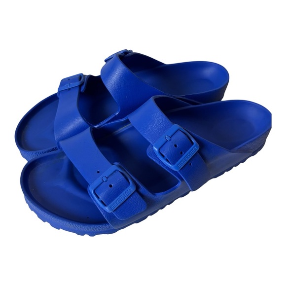 Birkenstock Eva rubber slide sandals blue men’s size US 12 EU 45 - Picture 1 of 8